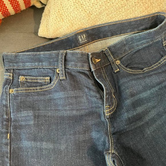 Women's Gap Real Straight Blue Jeans Size 27/4R - Picture 3 of 5